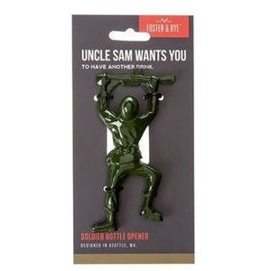 GI Joe hits the bottle - zinc alloy soldier bottle opener – NWT - 2 available